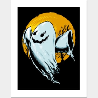 Ghost Halloween Posters and Art